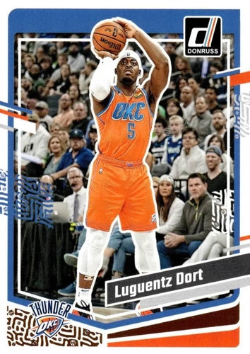 #85 Luguentz Dort - Oklahoma City Thunder - 2023-24 Donruss Basketball