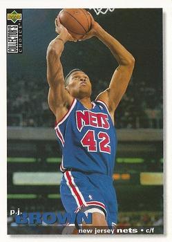 #85 P.J. Brown - New Jersey Nets - 1995-96 Collector's Choice Basketball