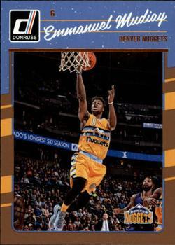 #85 Emmanuel Mudiay - Denver Nuggets - 2016-17 Donruss Basketball