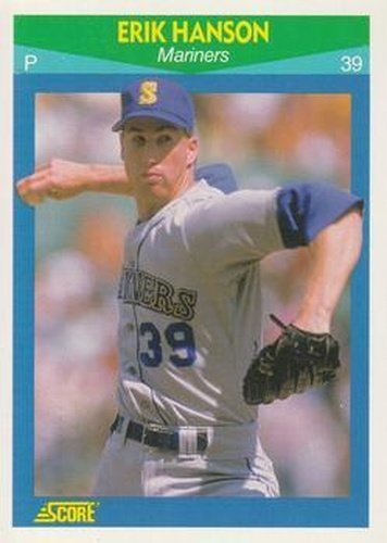 #85 Erik Hanson - Seattle Mariners - 1990 Score Rising Stars Baseball