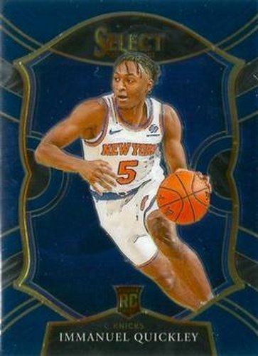 #85 Immanuel Quickley - New York Knicks - 2020-21 Panini Select - Blue Basketball