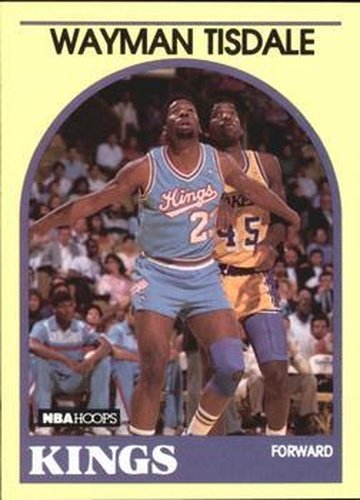 #85 Wayman Tisdale - Sacramento Kings - 1989-90 Hoops Superstars Basketball