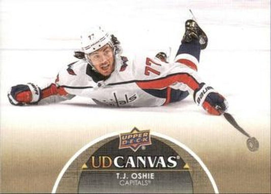 #C85 T.J. Oshie - Washington Capitals - 2021-22 Upper Deck - UD Canvas Hockey