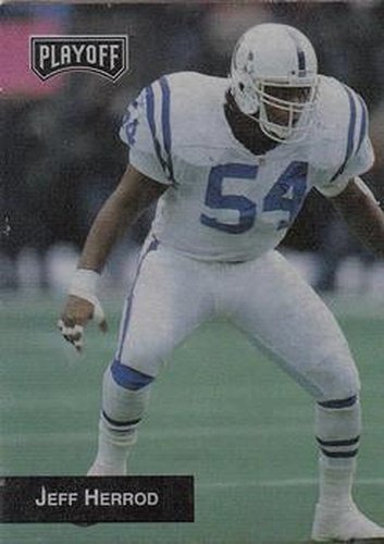 #85 Jeff Herrod - Indianapolis Colts - 1993 Playoff Football