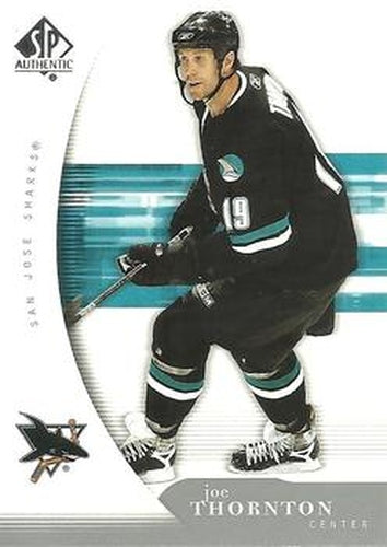 #85 Joe Thornton - San Jose Sharks - 2005-06 SP Authentic Hockey