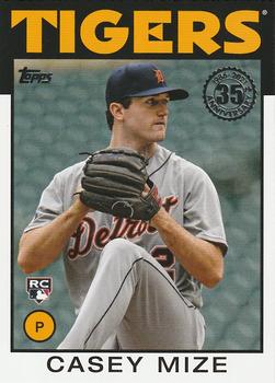 #86B-85 Casey Mize - Detroit Tigers - 2021 Topps - 1986 Topps Baseball 35th Anniversary Series One Baseball