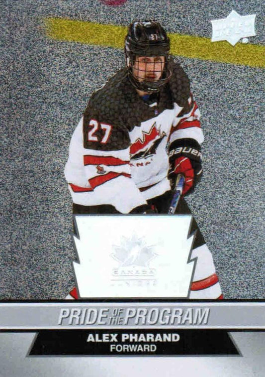 #85 Alex Pharand - Canada - 2023 Upper Deck Team Canada Juniors - Patterned Foilboard Hockey