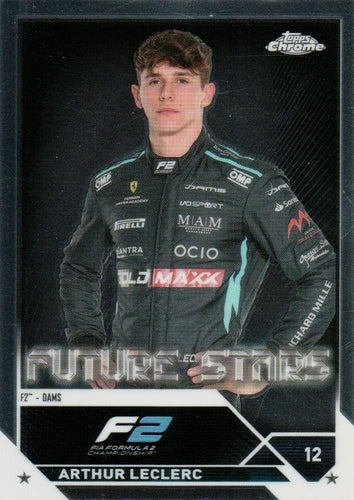#85 Arthur Leclerc - Dams F2 - 2023 Topps Chrome Formula 1 Racing