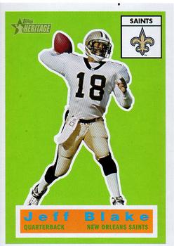 #85 Jeff Blake - New Orleans Saints - 2001 Topps Heritage Football