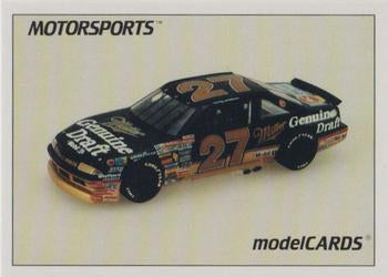 #85 Rusty Wallace - Blue Max Racing -1991 Motorsports Modelcards Racing