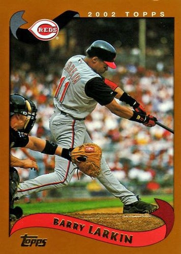 #85 Barry Larkin - Cincinnati Reds - 2002 Topps Baseball