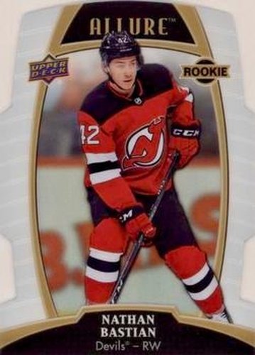 #85 Nathan Bastian - New Jersey Devils - 2019-20 Upper Deck Allure - White Rainbow Hockey