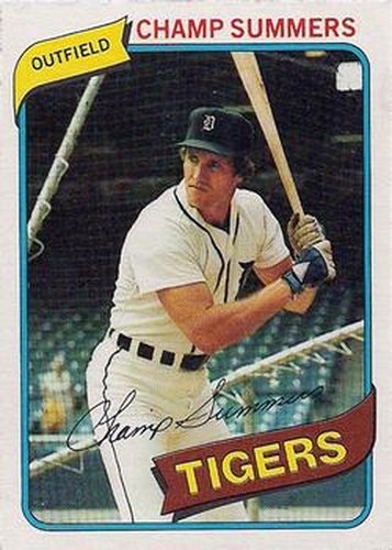 #100 Champ Summers - Detroit Tigers - 1980 O-Pee-Chee Baseball