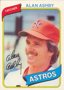 #105 Alan Ashby - Houston Astros - 1980 O-Pee-Chee Baseball