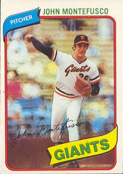 #109 John Montefusco - San Francisco Giants - 1980 O-Pee-Chee Baseball