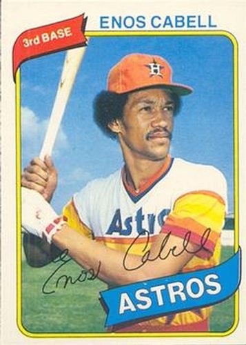 #201 Enos Cabell - Houston Astros - 1980 O-Pee-Chee Baseball