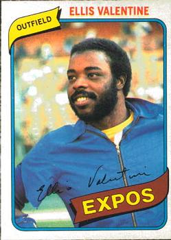 #206 Ellis Valentine - Montreal Expos - 1980 O-Pee-Chee Baseball