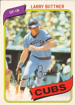 #334 Larry Biittner - Chicago Cubs - 1980 O-Pee-Chee Baseball