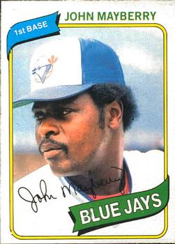 #338 John Mayberry - Toronto Blue Jays - 1980 O-Pee-Chee Baseball
