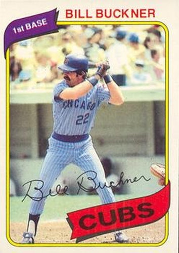 #75 Bill Buckner - Chicago Cubs - 1980 O-Pee-Chee Baseball