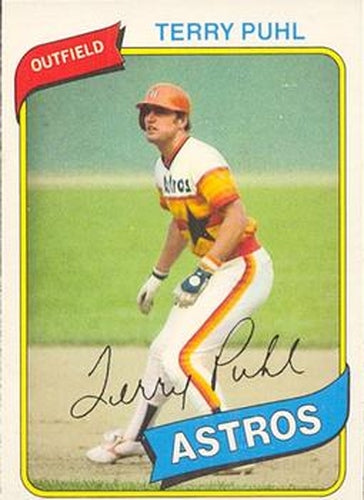 #82 Terry Puhl - Houston Astros - 1980 O-Pee-Chee Baseball