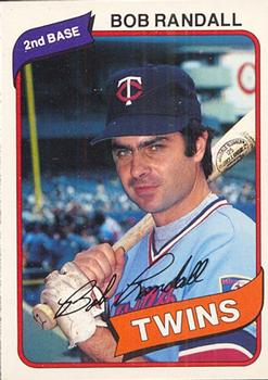 #90 Bob Randall - Minnesota Twins - 1980 O-Pee-Chee Baseball
