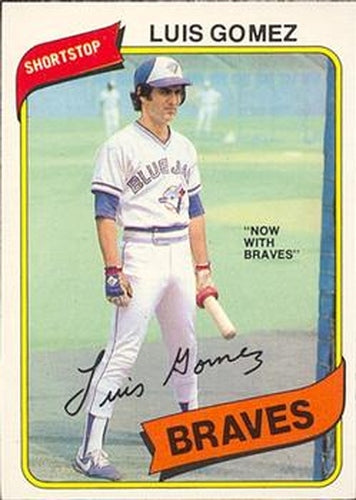#95 Luis Gomez - Atlanta Braves - 1980 O-Pee-Chee Baseball