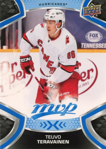 #86 Teuvo Teravainen - Carolina Hurricanes - 2021-22 Upper Deck MVP - Blue Hockey