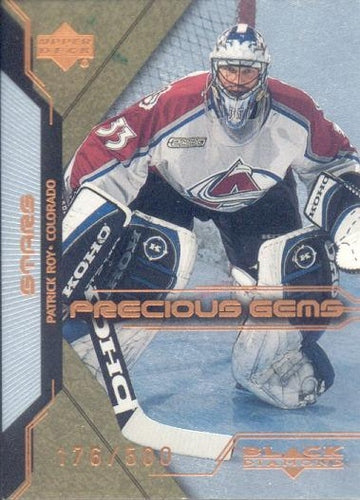 #86 Patrick Roy - Colorado Avalanche - 2000-01 Upper Deck Black Diamond Hockey