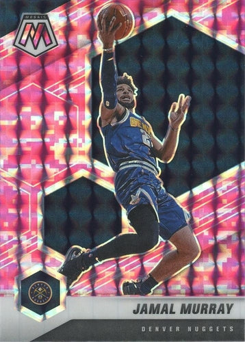 #86 Jamal Murray - Denver Nuggets - 2020-21 Panini Mosaic - Mosaic Camo Pink Basketball