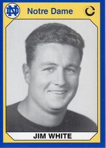 #86 Jim White - Notre Dame Fighting Irish - 1990 Collegiate Collection Notre Dame Football