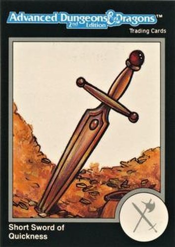 #86 Short Sword of Quickness - 1991 TSR Advanced Dungeons & Dragons - Silver