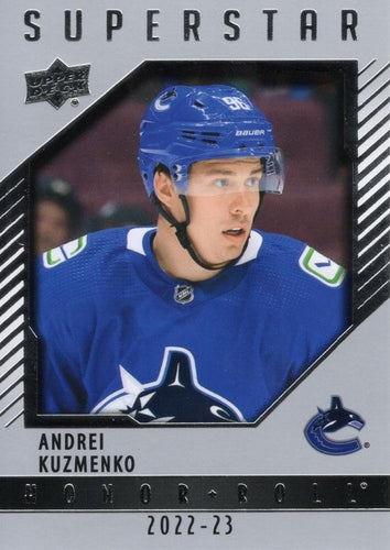 #HR86 Andrei Kuzmenko - Vancouver Canucks - 2022-23 Upper Deck - Honor Roll Hockey