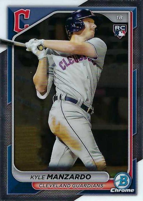 #86 Kyle Manzardo - Cleveland Guardians - 2024 Bowman Chrome Baseball