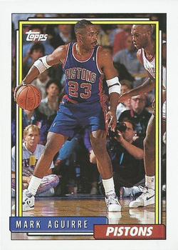 #86 Mark Aguirre - Detroit Pistons - 1992-93 Topps Basketball
