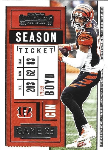 #86 Tyler Boyd - Cincinnati Bengals - 2020 Panini Contenders Football