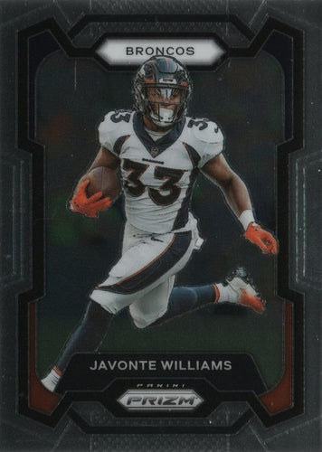 #86 Javonte Williams - Denver Broncos - 2023 Panini Prizm Football