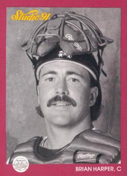 #86 Brian Harper - Minnesota Twins - 1991 Studio Baseball