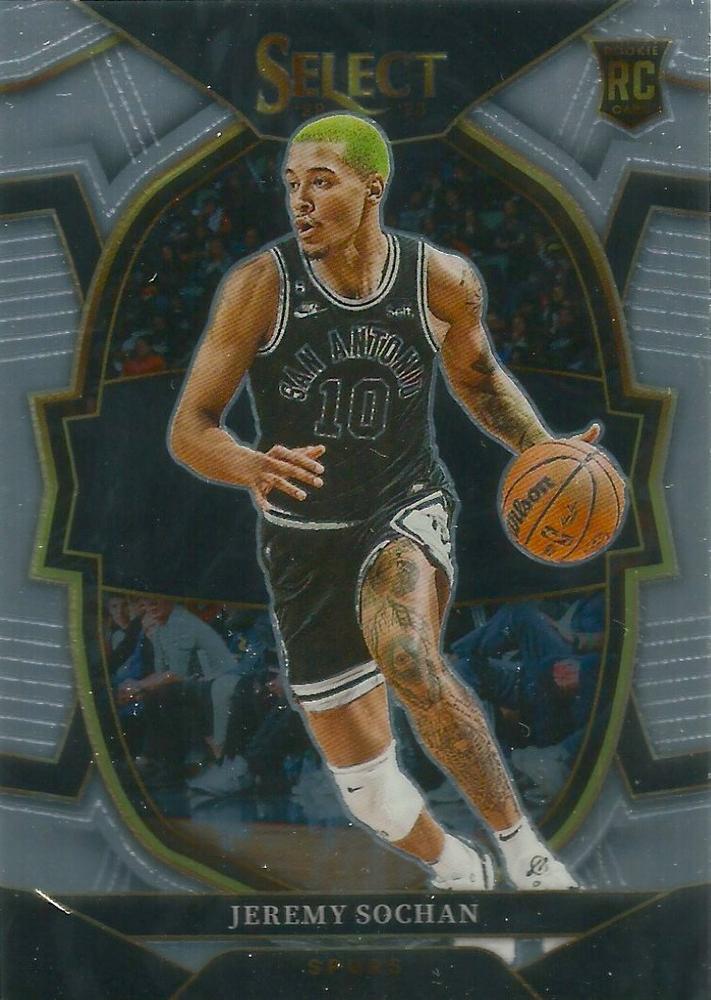 #86 Jeremy Sochan - San Antonio Spurs - 2022-23 Panini Select Basketball