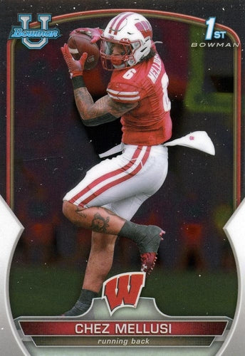 #86 Chez Mellusi - Wisconsin Badgers - 2022 Bowman Chrome University Football
