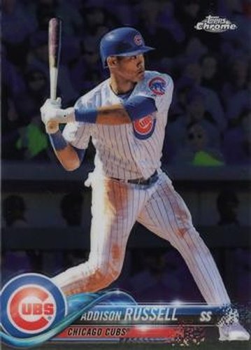 #86 Addison Russell - Chicago Cubs - 2018 Topps Chrome Baseball