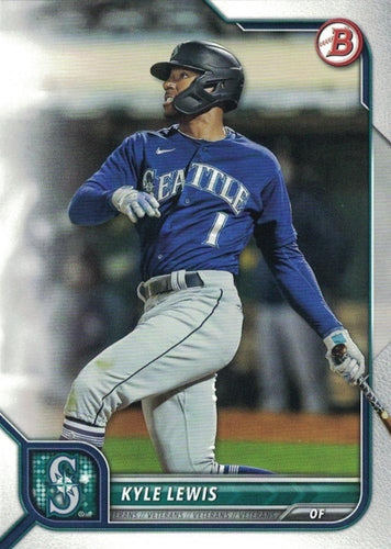 #86 Kyle Lewis - Seattle Mariners - 2022 Bowman Baseball