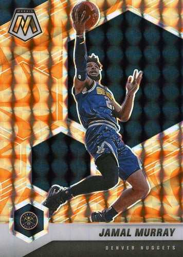 #86 Jamal Murray - Denver Nuggets - 2020-21 Panini Mosaic - Mosaic Reactive Orange Basketball