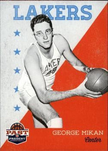 #86 George Mikan - Minneapolis Lakers - 2011-12 Panini Past & Present Basketball