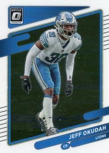 #86 Jeff Okudah - Detroit Lions - 2021 Donruss Optic Football