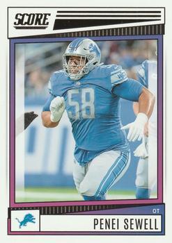 #86 Penei Sewell - Detroit Lions - 2022 Score Football