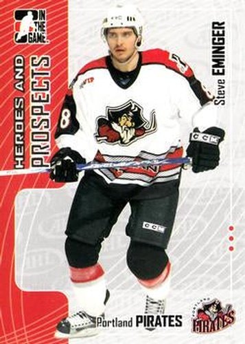 #86 Steve Eminger - Portland Pirates - 2005-06 In The Game Heroes and Prospects Hockey