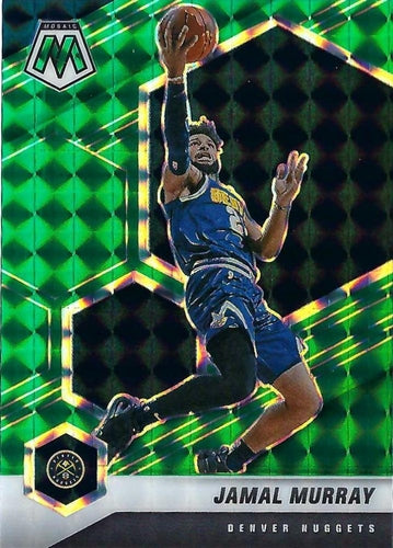 #86 Jamal Murray - Denver Nuggets - 2020-21 Panini Mosaic - Mosaic Green Basketball