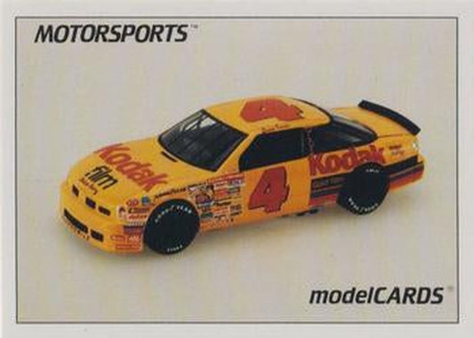 #86 Ernie Irvan - Morgan-McClure Motorsports -1991 Motorsports Modelcards Racing