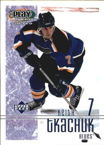 #86 Keith Tkachuk - St. Louis Blues - 2001-02 Upper Deck Playmakers Hockey